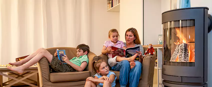 Outdoor Morso Fireplace Broken Screen Replacement in Spruce Grove, Alberta