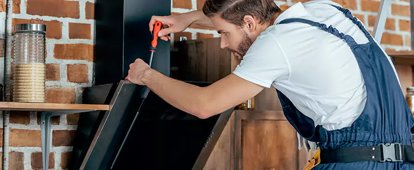 Old Rusted Metal Fireplace Repair And Replacement in Spruce Grove, AB