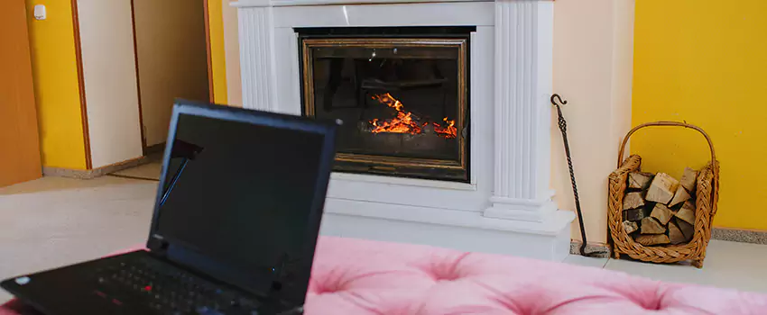 Valor Outdoor Gas Fireplace in Spruce Grove, Alberta